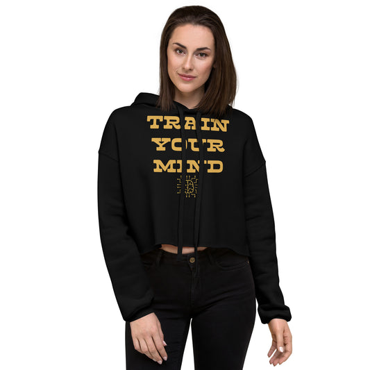Train Your Mind Crop Hoodie