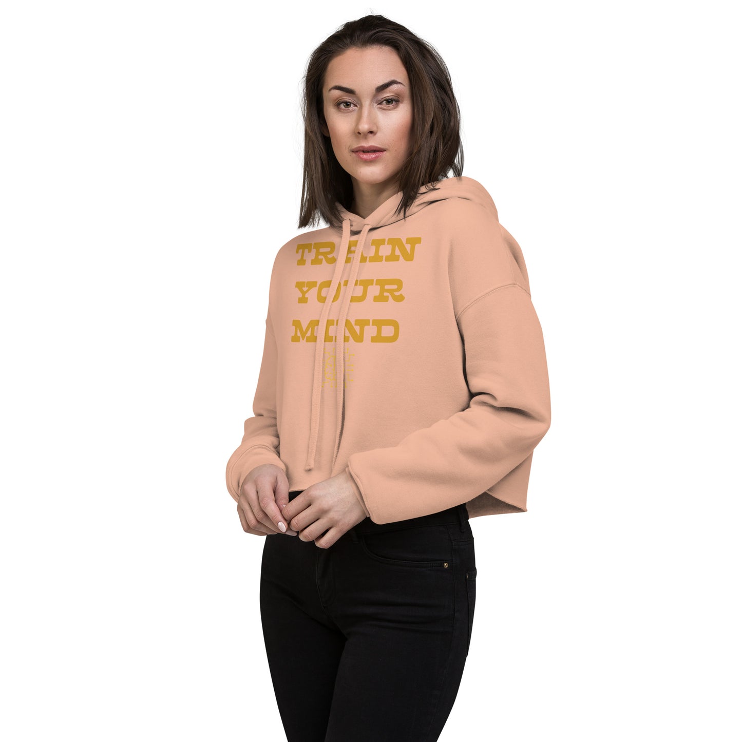 Train Your Mind Crop Hoodie