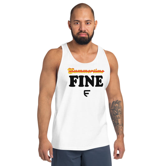 Just Fine Unisex Tank Top