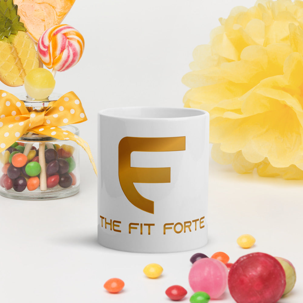 Logo White glossy mug