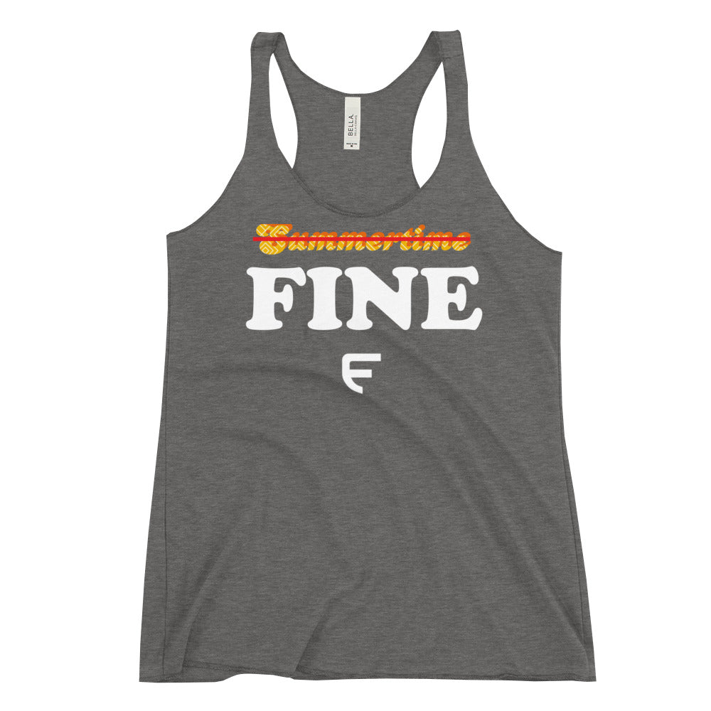 Just Fine Women's Racerback Tank